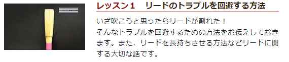 オーボエ初心者必見！「佐藤亮一先生オーボエ上達講座」、カタログ画像